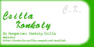 csilla konkoly business card